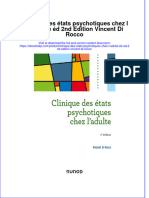 Full Download Clinique Des Etats Psychotiques Chez L Adulte 2E Ed 2Nd Edition Vincent Di Rocco Online Full Chapter PDF