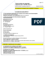 Ficha de Datos de Seguridad: SECCIÓN 1: Identificación de La Sustancia o La Mezcla y de La Sociedad o La Empresa