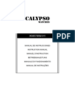 Manual Reloj Calypso k5785