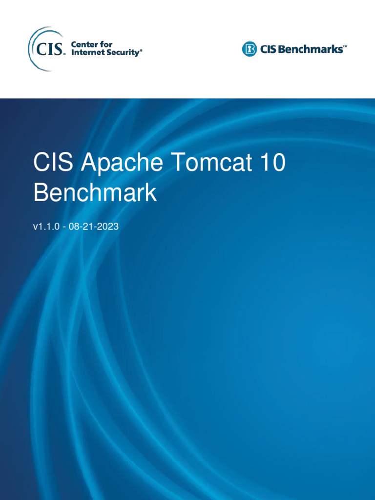 CIS Apache Tomcat 10 Benchmark v1.1.0 | PDF | Computer Security | Security