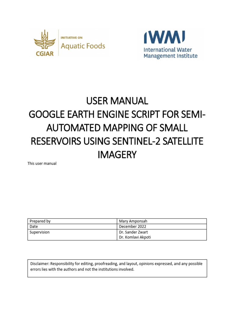 GOOGLE EARTH ENGINE USER GUIDE PDF intelligence overview