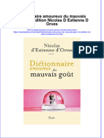 PDF of Dictionnaire Amoureux Du Mauvais Gout 1St Edition Nicolas D Estienne D Orves Full Chapter Ebook