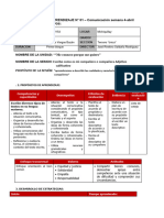 Sesion de Aprendizaje - 29!04!2022