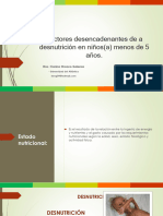 Factores Desencadenantes de La Desnutricion.