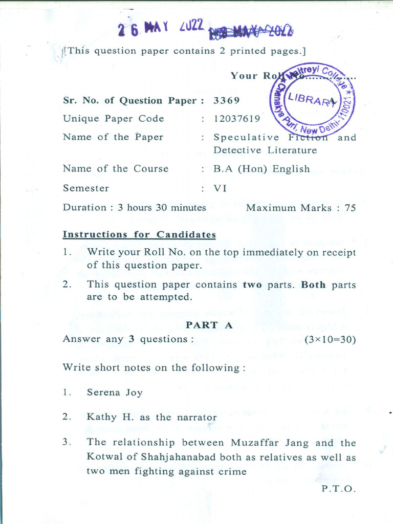 Speculative Fiction PDF