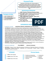 Education & Formation: - 2022: Faculty of Technical Sciences Settat