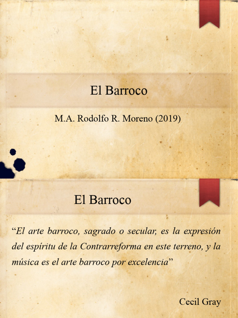 Rodolfo R. Moreno-Clase - Barroco | PDF | Concierto | Musica barroca