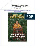 full download Confesiones De Un Opiofilo Diario Postumo 1992 2020 Antonio Escohotado 2 online full chapter pdf 