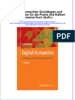 PDF of Digital Humanities Grundlagen Und Technologien Fur Die Praxis 2Nd Edition Susanne Kurz Auth Full Chapter Ebook