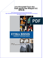 PDF of Etika Bisnis Perspektif Teori Dan Praktis DR Anak Agung Dwi Widyani S E M M Ak Full Chapter Ebook