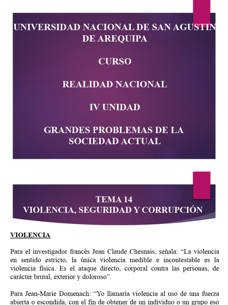 Tema 14 | PDF | Violencia