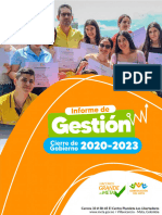 Informe de Gestion Cierre de Gobierno 2020-2023
