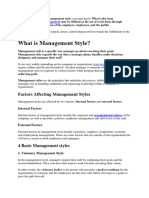 What Is Management Style PDF