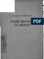 Bare Poparic - Borbe - Hrvata - Za - Jadran - Od VII Do Kraja XI Stoljeca - 1937