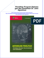 PDF of Metodologi Penelitian Program Diploma Tiga Keuangan Dan Perbankan DR John Agustinus Full Chapter Ebook