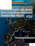 12 Steps To Getting More Effective, More Efficient Energy R&D Policy