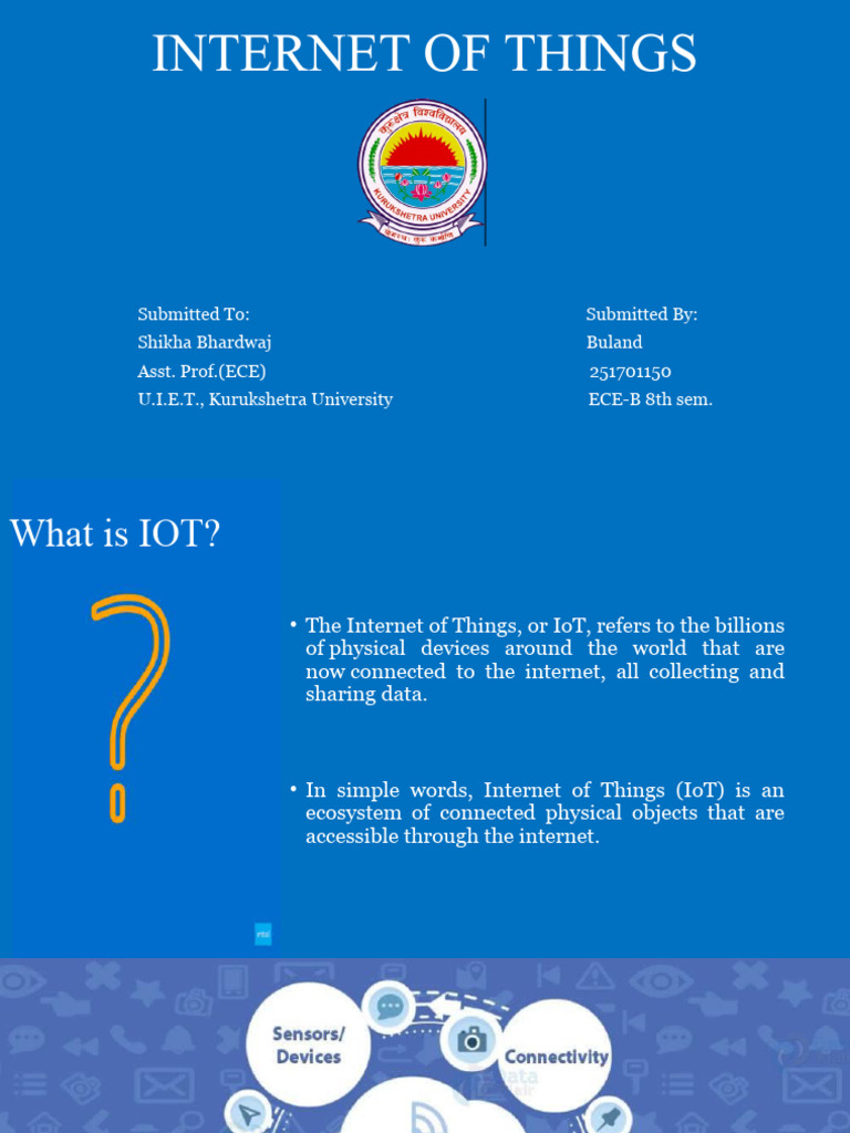 IoT Seminar Overview and Insights | PDF | Internet Of Things | Cloud ...