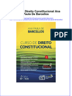 Full Download Curso de Direito Constitucional Ana Paula de Barcellos Online Full Chapter PDF
