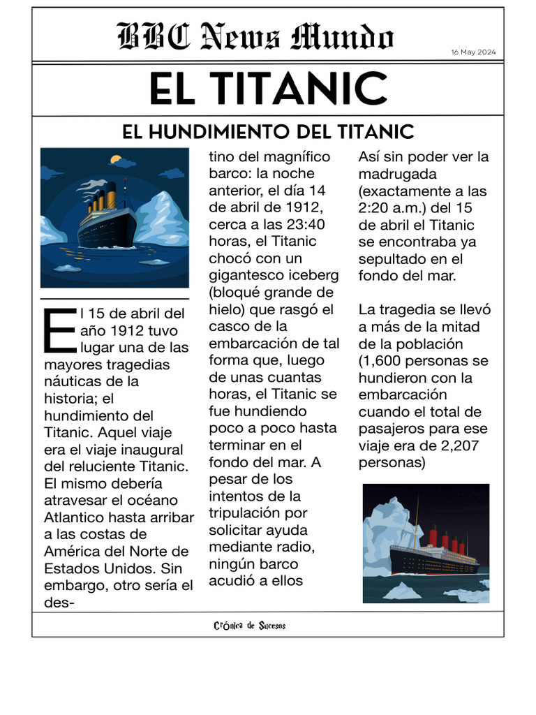 Crónica de Titanic | PDF