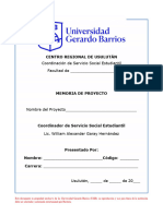 Instructivo Memoria de Proyecto