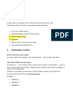 Thesis Structure