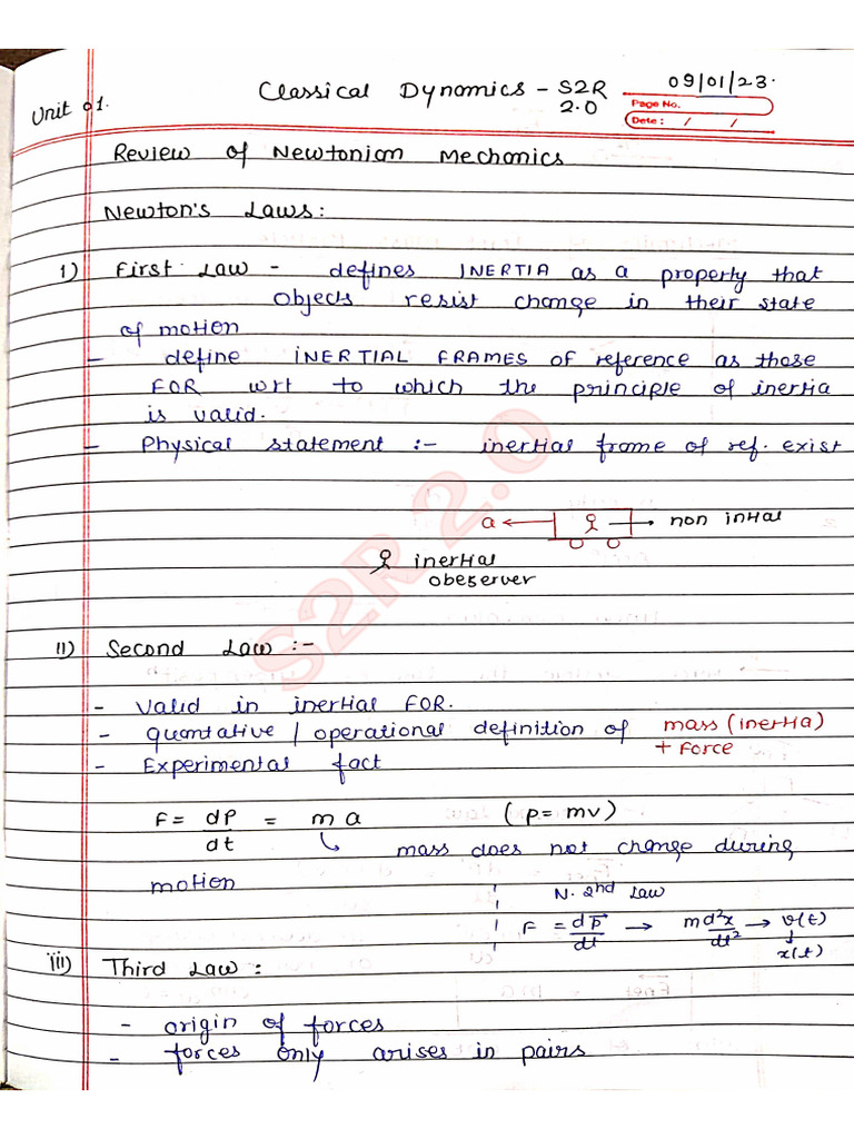 Handwritten Notes S2R-2 | PDF