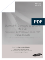 Sistema MINI-Compacto de Cargador de 5 CD: Reproducción de MP3-CD/WMA-CD/CD-R/RW Manual Del Usuario