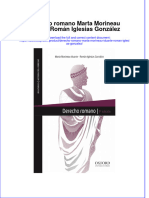 Full Download Derecho Romano Marta Morineau Iduarte Roman Iglesias Gonzalez Online Full Chapter PDF
