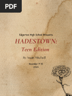 Hadestown Character Vocal Breakdown | PDF | Orpheus | Hades