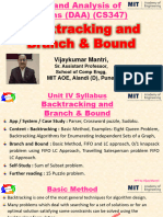 DAA Unit IV - Backtracking and Branch Bound PPT by Vijay Mantri