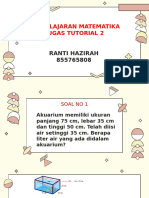 Pembelajaran Matematika Tugas Tutorial 2: Ranti Hazirah 855765808