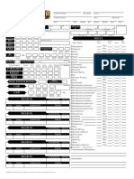 Pathfinder Roleplaying Game - Character Sheet