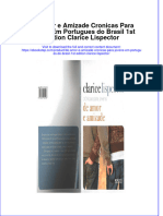 ebookstep_759full download De Amor E Amizade Cronicas Para Jovens Em Portugues Do Brasil 1St Edition Clarice Lispector online full chapter pdf 