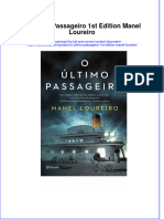 PDF of O Ultimo Passageiro 1St Edition Manel Loureiro Full Chapter Ebook