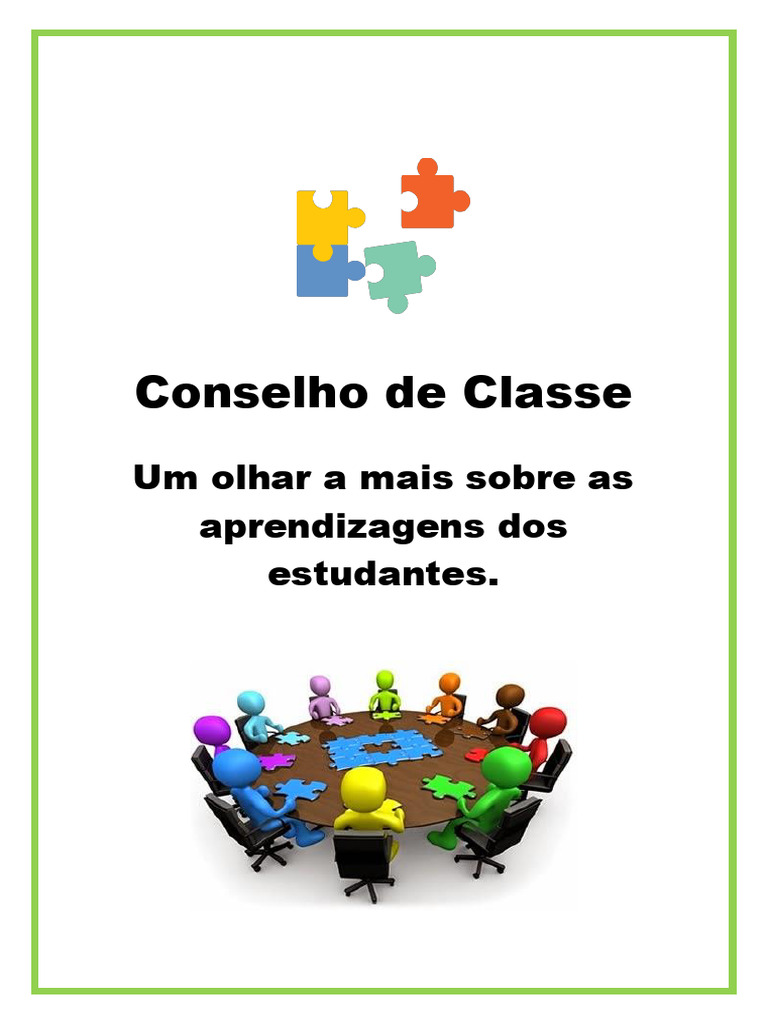Organização do Conselho de Classe Escolar | PDF | Pedagogia | Aprendizado