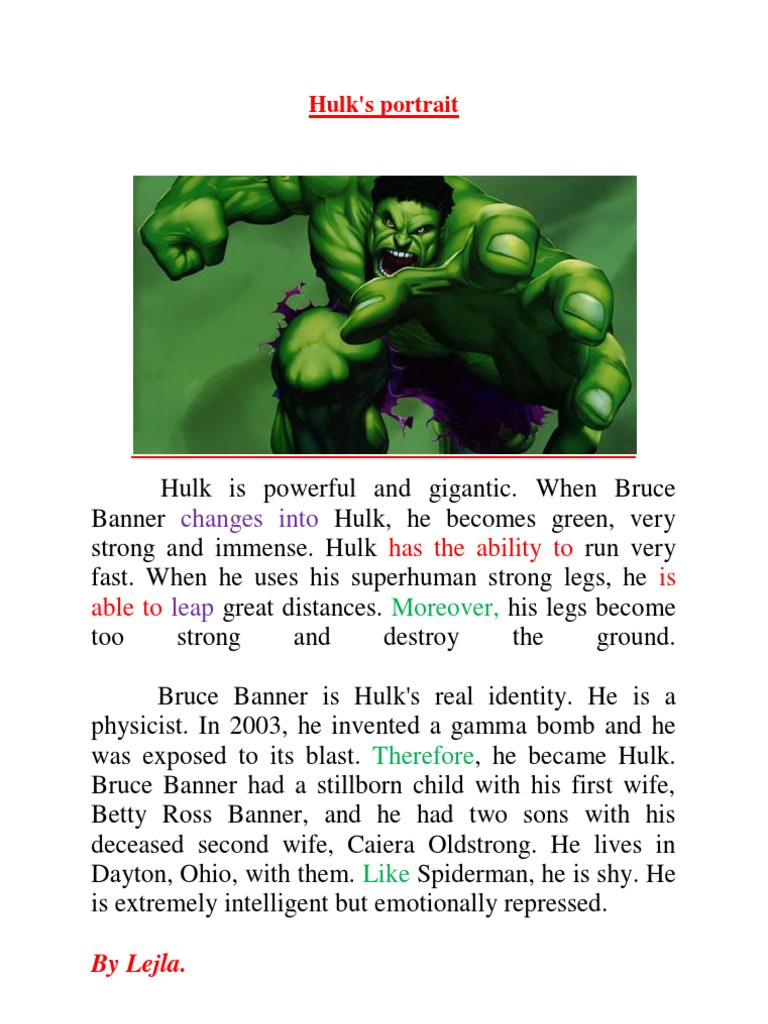 Hulk | PDF | Social Science | Young Adult