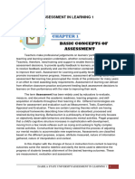 Assessment in Learning 1 Module