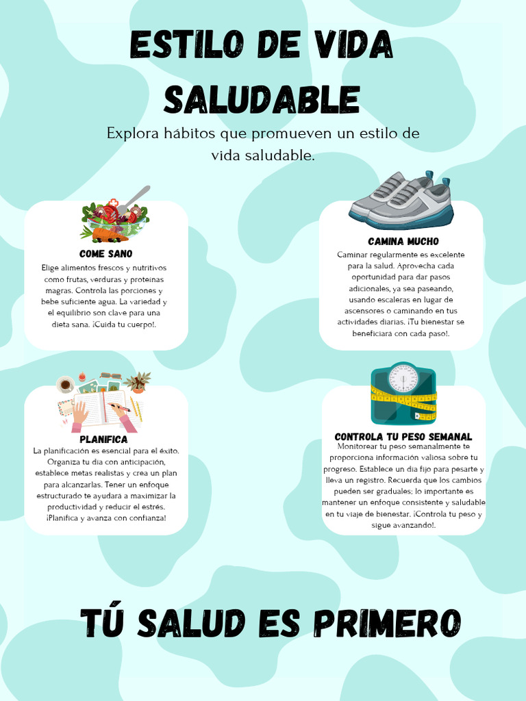 Hábitos para un Estilo de Vida Saludable | PDF | Nutrición | Dieta y ...