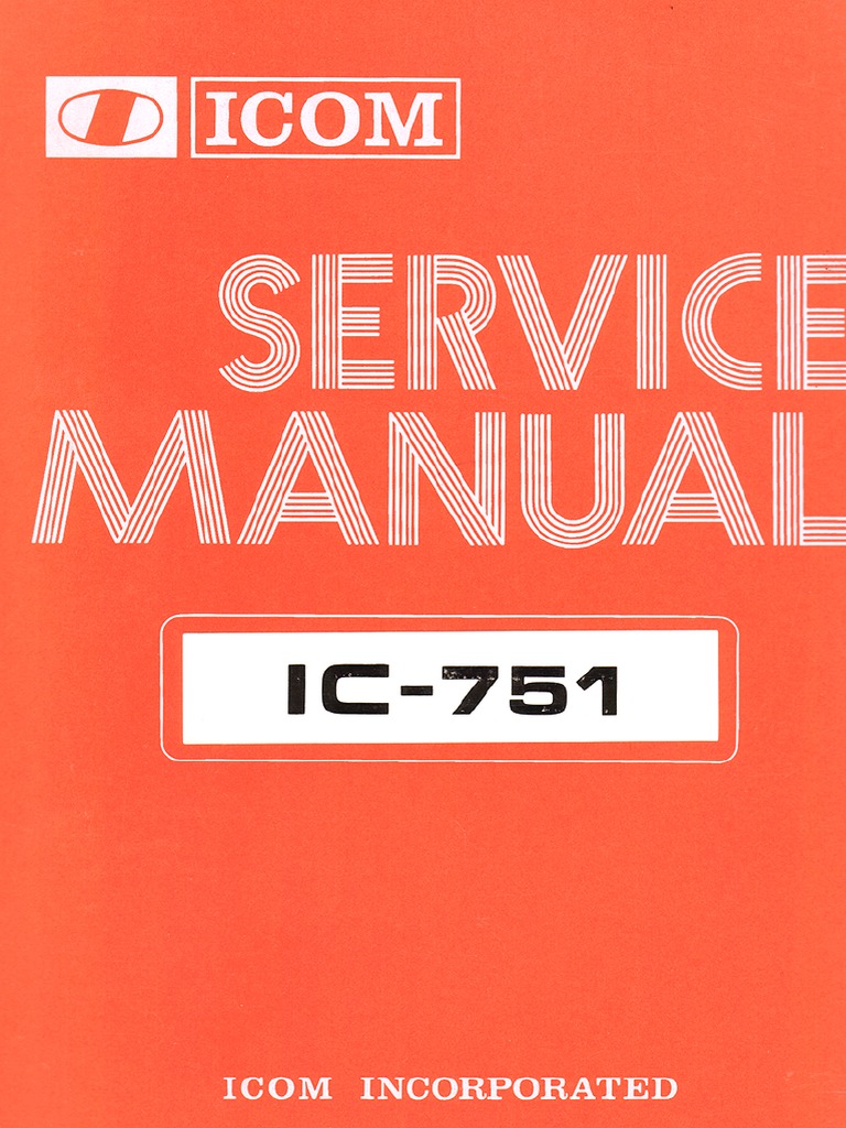 IC-751 Service Manual | PDF