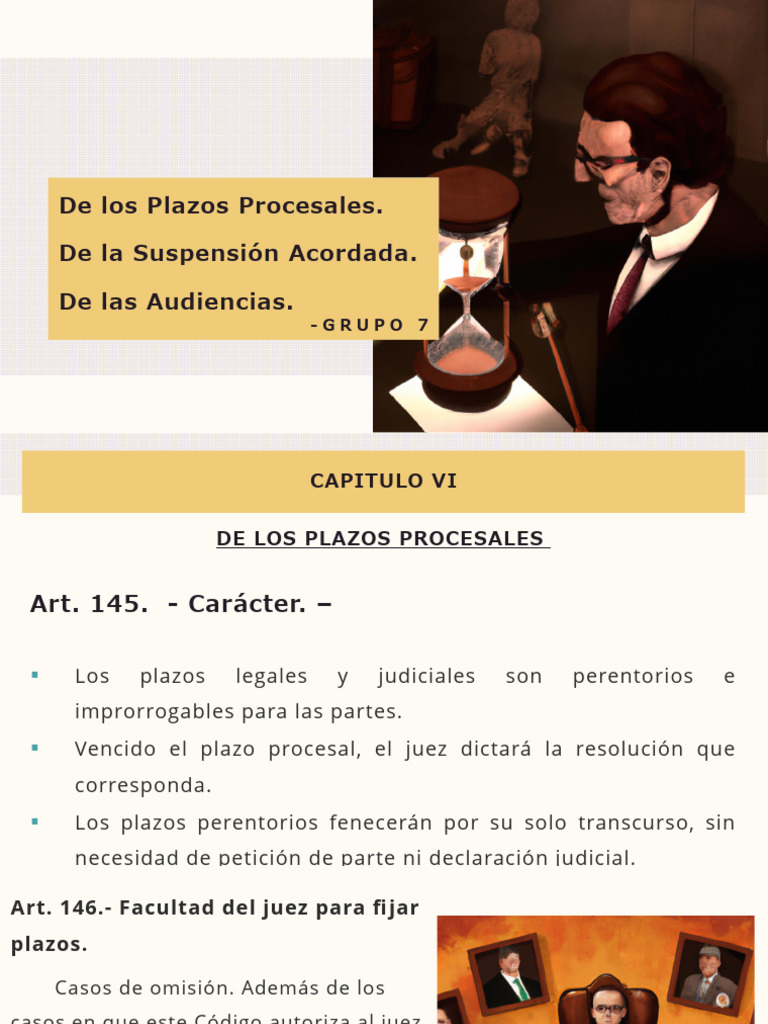 Plazos Procesales y Suspensiones | PDF | Justicia | Crimen y violencia