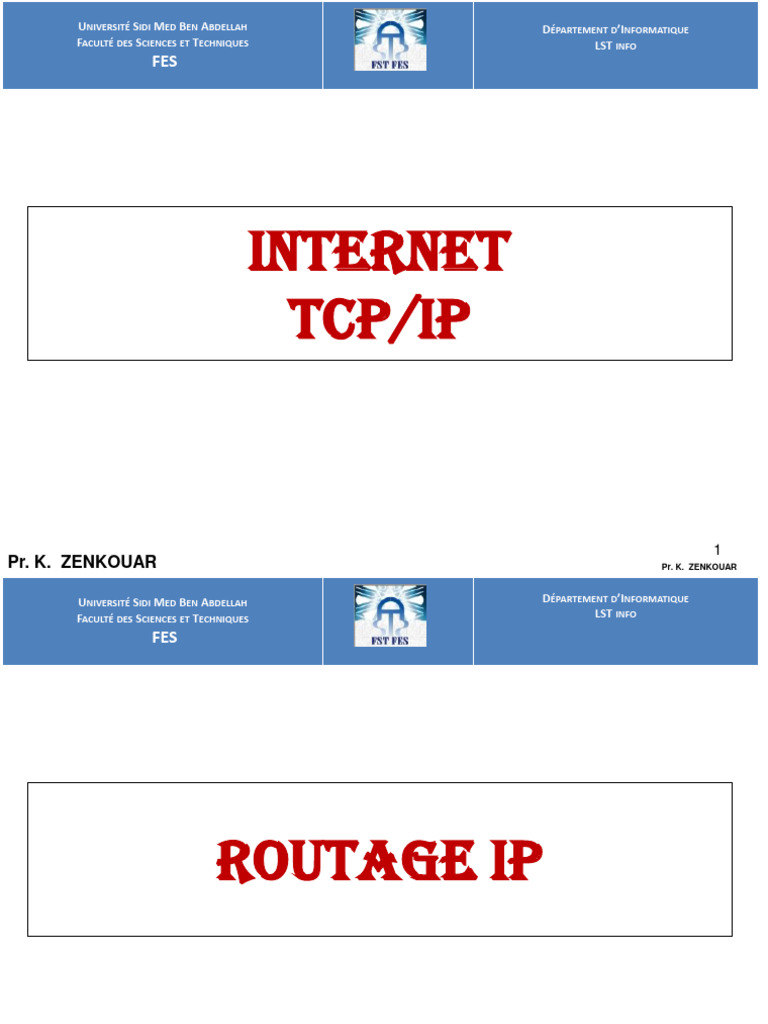 Introduction au Routage IP et Protocoles | PDF | Routage | Adresse IP
