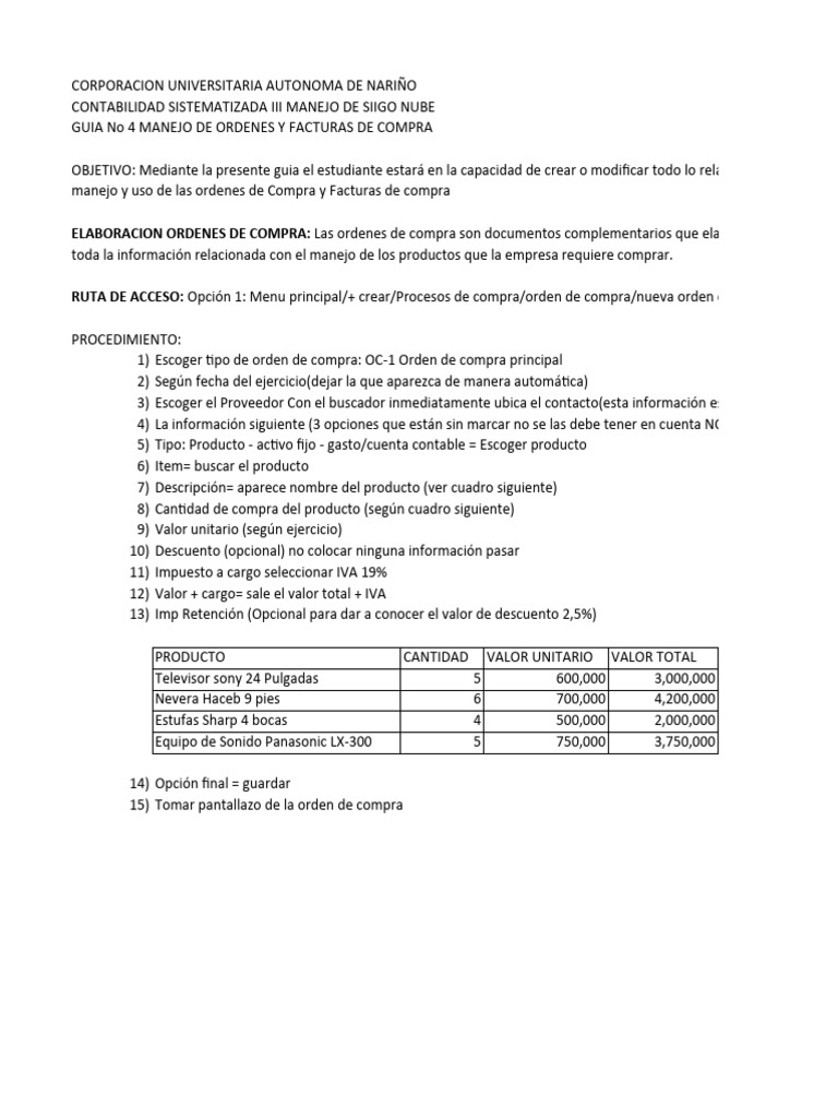 Guia Manejo de Compras y Ventas | PDF | Factura | Contabilidad