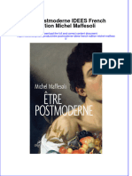 PDF of Etre Postmoderne Idees French Edition Michel Maffesoli Full Chapter Ebook