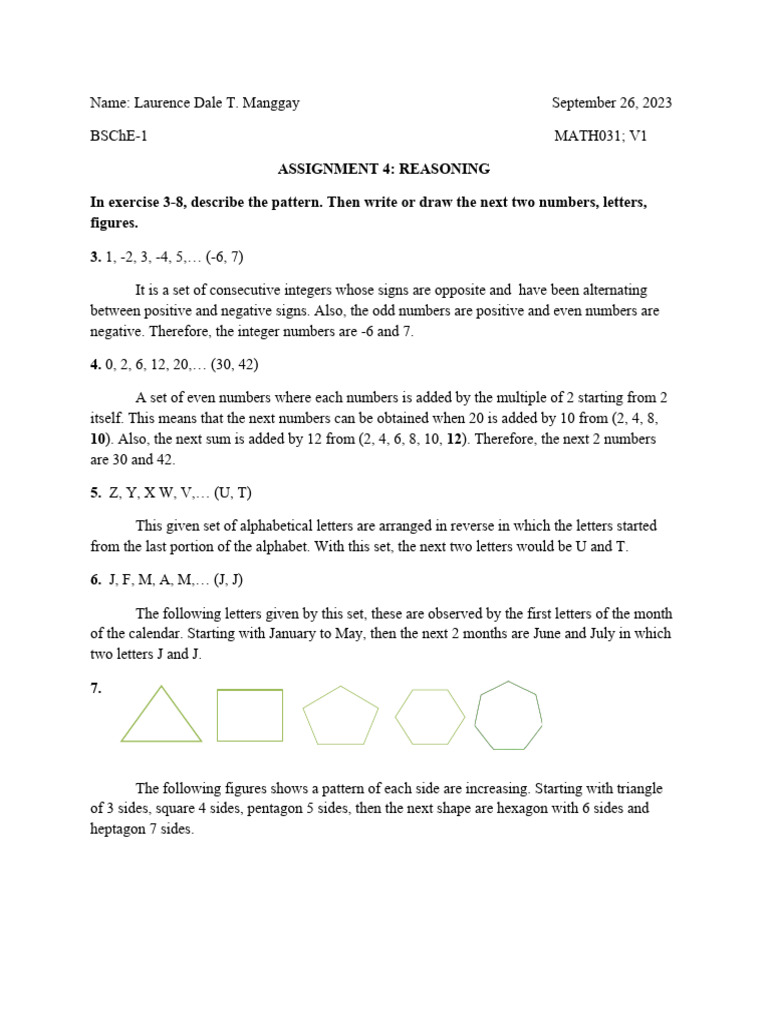 Reasoning Patterns and Conjectures in Math | PDF | Numbers | Odds