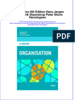 PDF of Organisation 6Th Edition Hans Jorgen Skriver Erik Staunstrup Peter Storm Henningsen Full Chapter Ebook