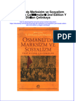 Download pdf of Osmanli Da Marksizim Ve Sosyalizm Yeni Kusak Calismalari 2Nd Edition Y Dogan Cetinkaya full chapter ebook 