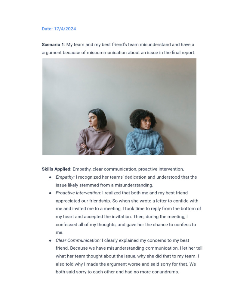 Effective Communication Strategies for Conflict Resolution | PDF ...
