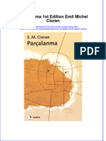 PDF of Parcalanma 1St Edition Emil Michel Cioran Full Chapter Ebook