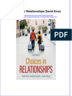 Full Ebook of Choices in Relationships David Knox Online PDF All Chapter