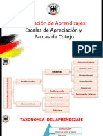 Escalas de Apreciación y Pauta de Cotejo